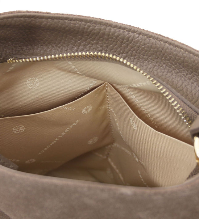 TL142512 – Nomade - Suede leren fringe shoulder bag