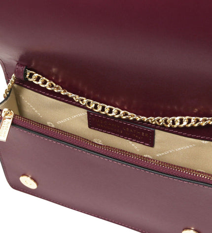 TL142505 – Opera - leren clutch with chain strap