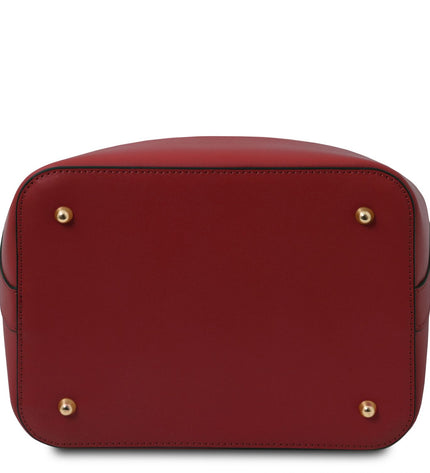 TL141531 – Vittoria - leren bucket bag