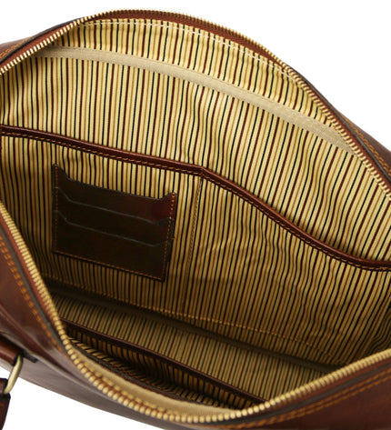 TL141241 – Urbino - leren laptop briefcase with front pocket