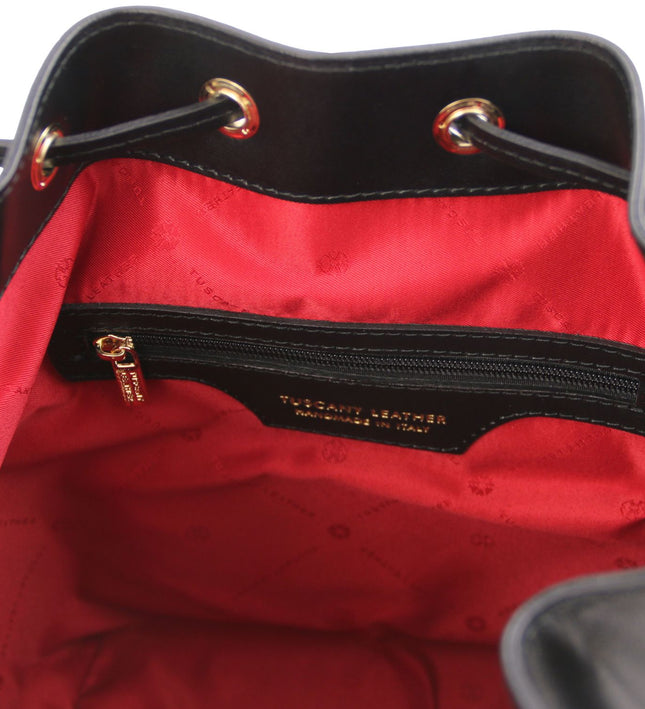 TL141531 – Vittoria - leren bucket bag