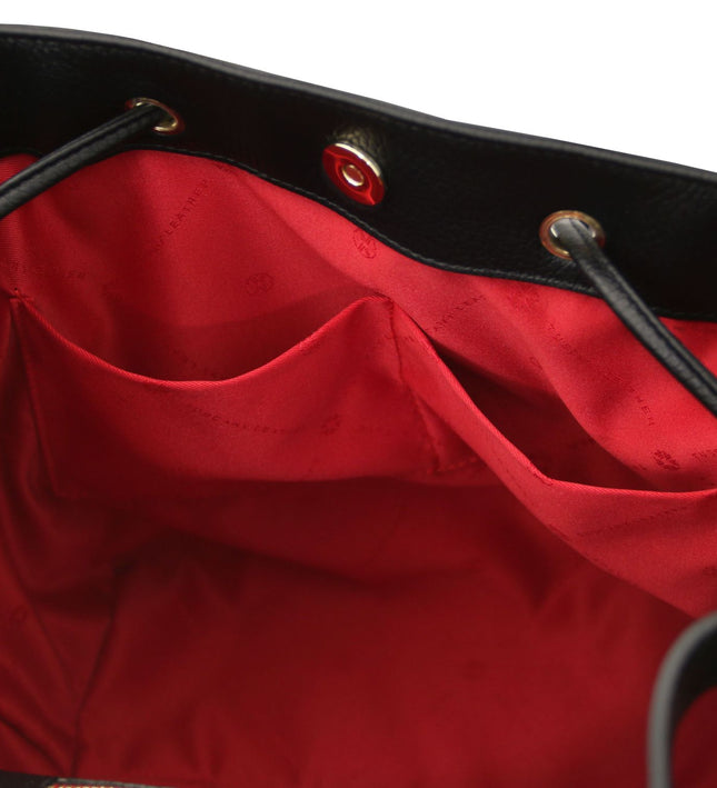 TL142476 – Minerva - leren bucket bag