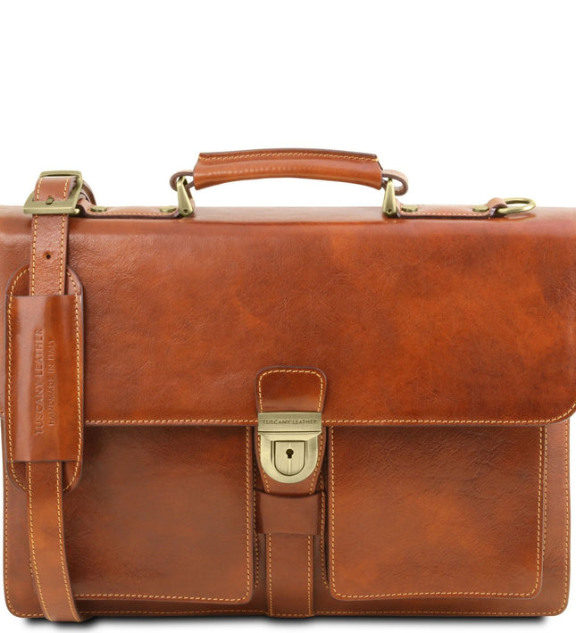TL141825 – Assisi - leren briefcase 3 compartments