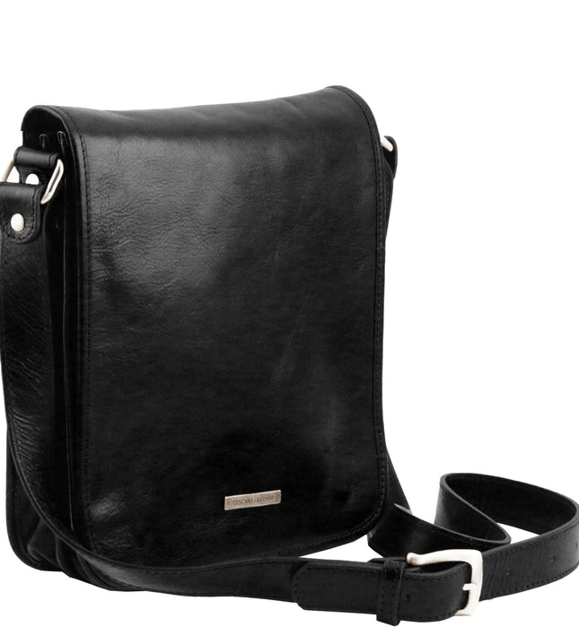 TL141255 – TL Messenger - Two compartments leren shoulder bag