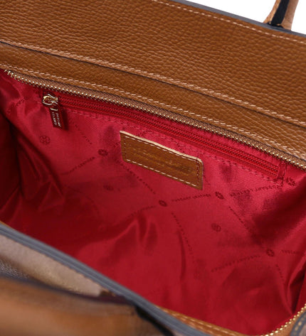 TL142507 – Origami - leren tote