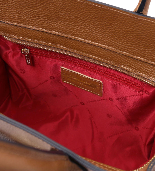 TL142507 – Origami - leren tote