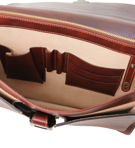 TL141825 – Assisi - leren briefcase 3 compartments