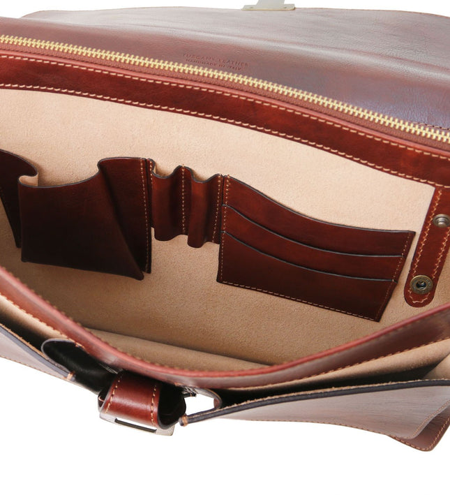 TL141825 – Assisi - leren briefcase 3 compartments
