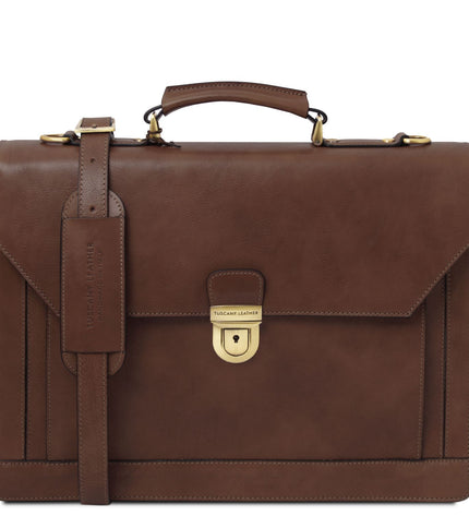 TL142448 – Cremona - leren briefcase 3 compartments