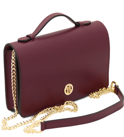 TL142505 – Opera - leren clutch with chain strap