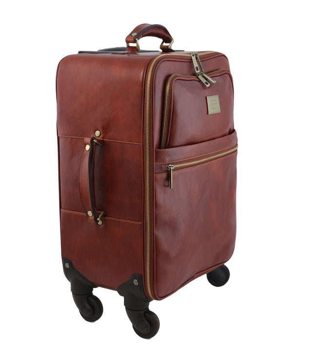 TL141911 – TL Voyager - 4-wielige verticale leren trolley