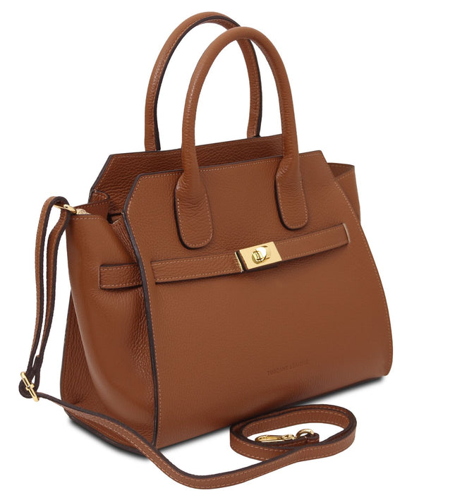 TL142507 – Origami - leren tote