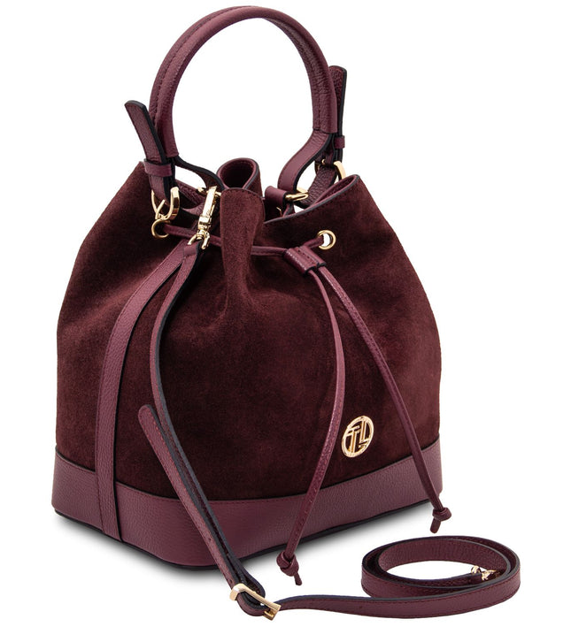 TL142476 – Minerva - leren bucket bag