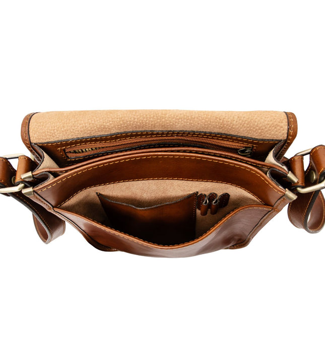 TL141255 – TL Messenger - Two compartments leren shoulder bag