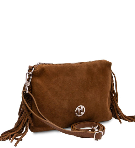 TL142495 – Nomade - Suede leren fringe clutch