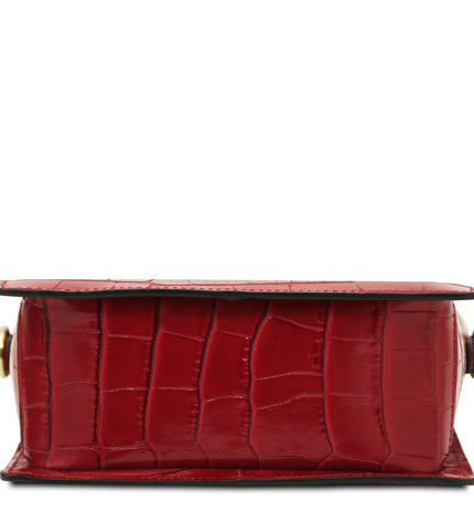 TL142503 – Croque - Croc print leren handbag