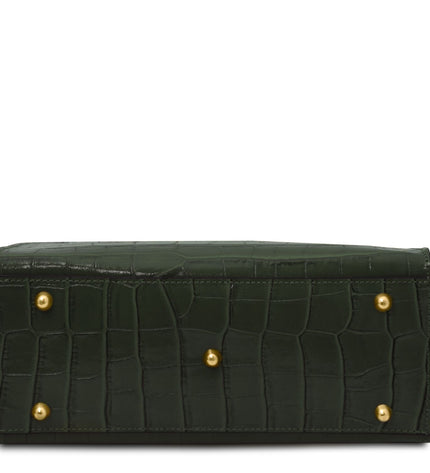 TL142504 – Croque - Croc print leren handbag