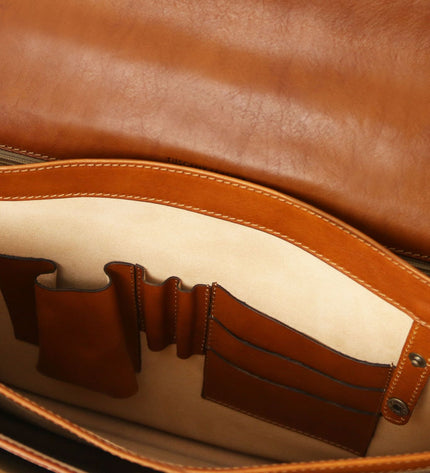 TL142448 – Cremona - leren briefcase 3 compartments