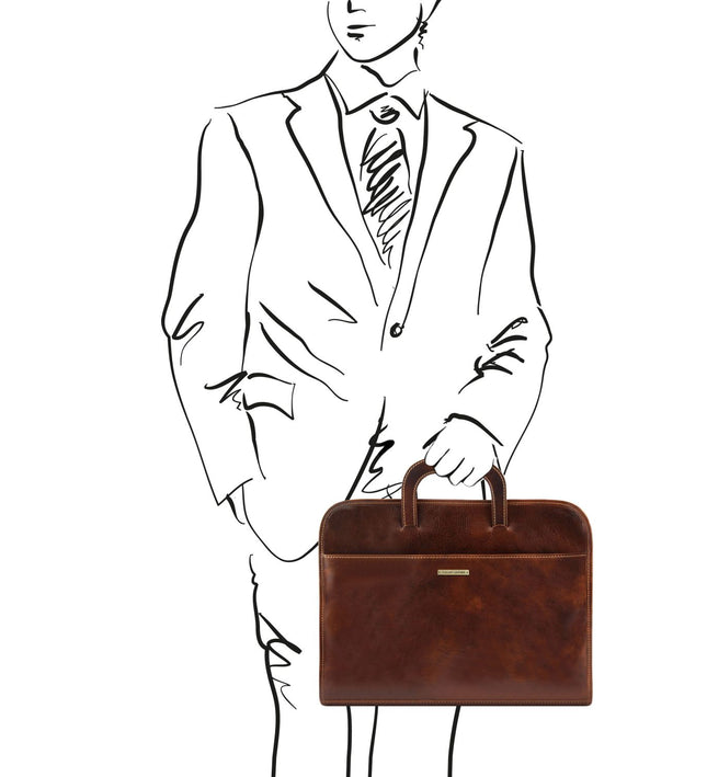 TL141022 – Sorrento - Document leren briefcase