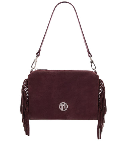 TL142495 – Nomade - Suede leren fringe clutch