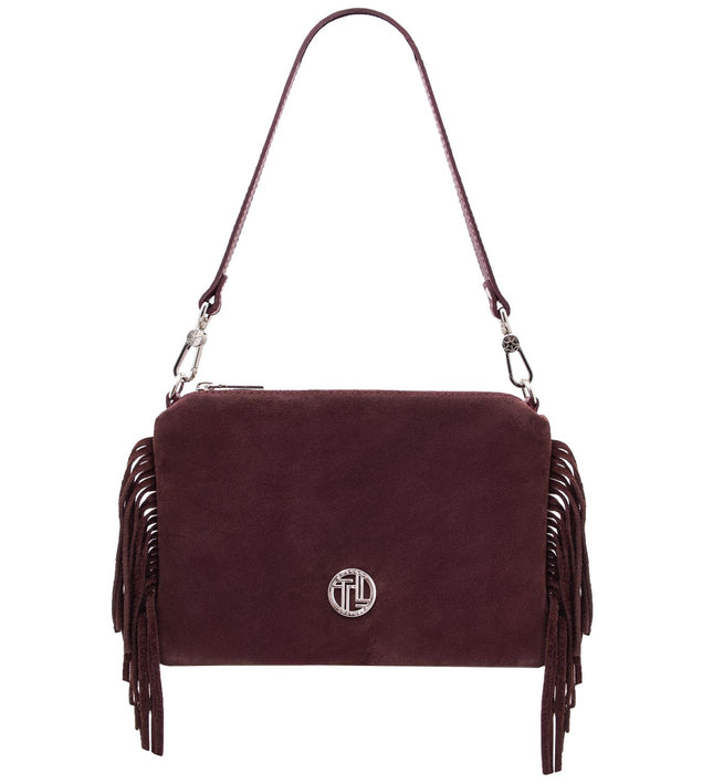 TL142495 – Nomade - Suede leren fringe clutch