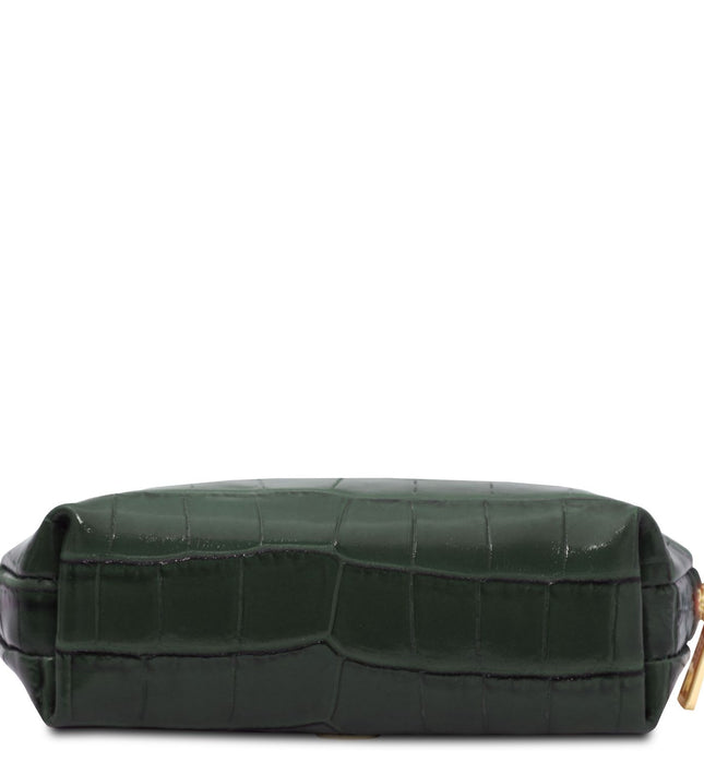 TL142514 – Vera - Croc print leren toiletry case