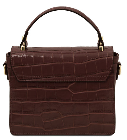 TL142503 – Croque - Croc print leren handbag