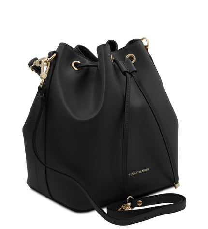TL141531 – Vittoria - leren bucket bag