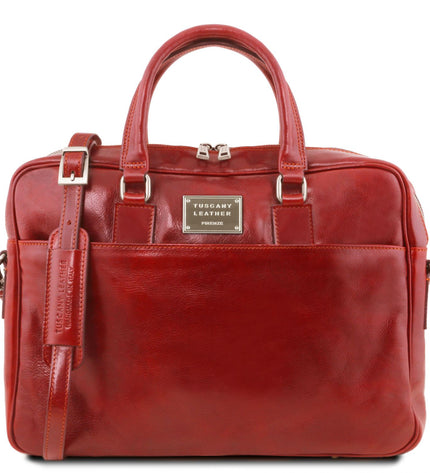 TL141241 – Urbino - leren laptop briefcase with front pocket