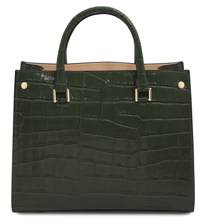 TL142504 – Croque - Croc print leren handbag