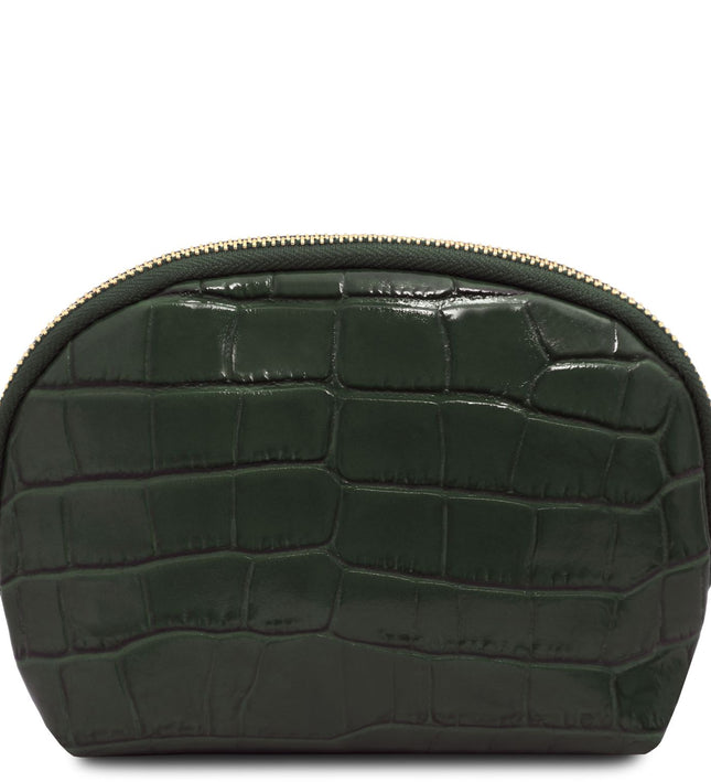 TL142514 – Vera - Croc print leren toiletry case