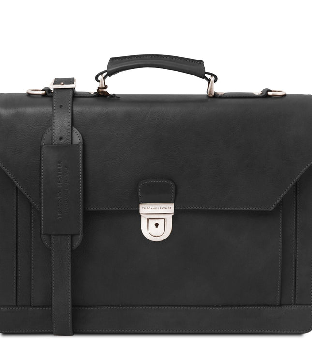 TL142448 – Cremona - leren briefcase 3 compartments