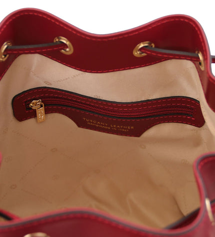 TL141531 – Vittoria - leren bucket bag