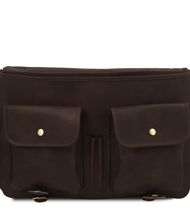 TL142073 – Ancona - leren messenger bag