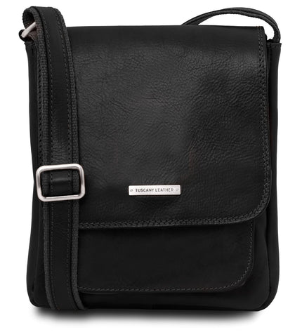 TL141407 – Jimmy - leren crossbody bag for men with front pocket