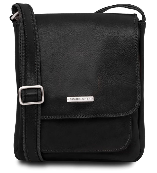 TL141407 – Jimmy - leren crossbody bag for men with front pocket
