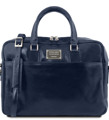 TL141241 – Urbino - leren laptop briefcase with front pocket