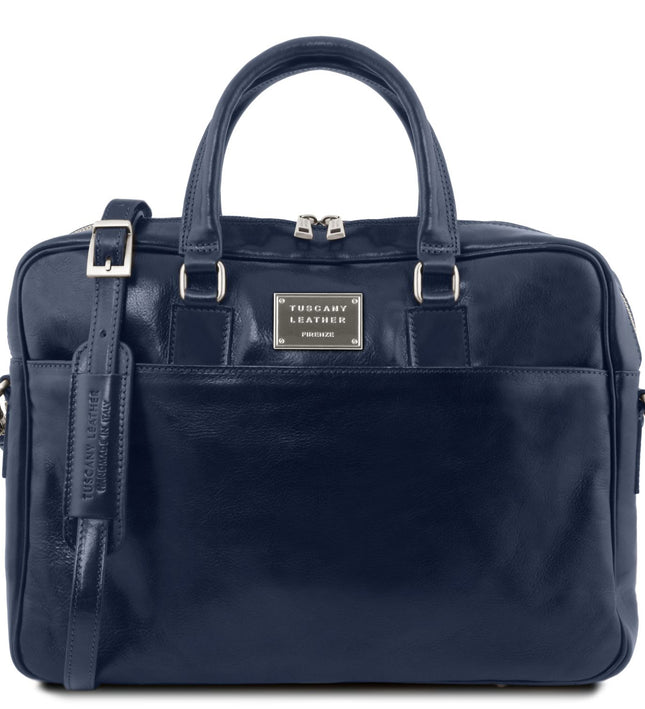 TL141241 – Urbino - leren laptop briefcase with front pocket