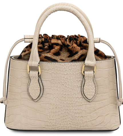 TL142510 – Croque - Croc print leren handbag