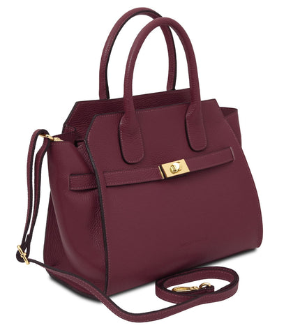 TL142507 – Origami - leren tote