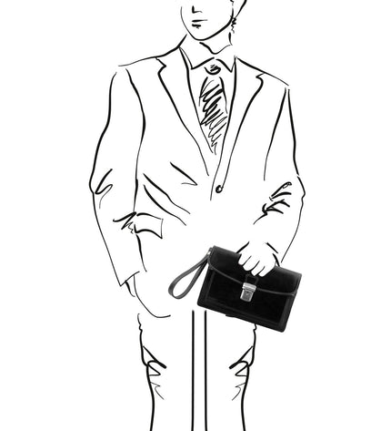 TL8075 – Max - leren handy wrist bag