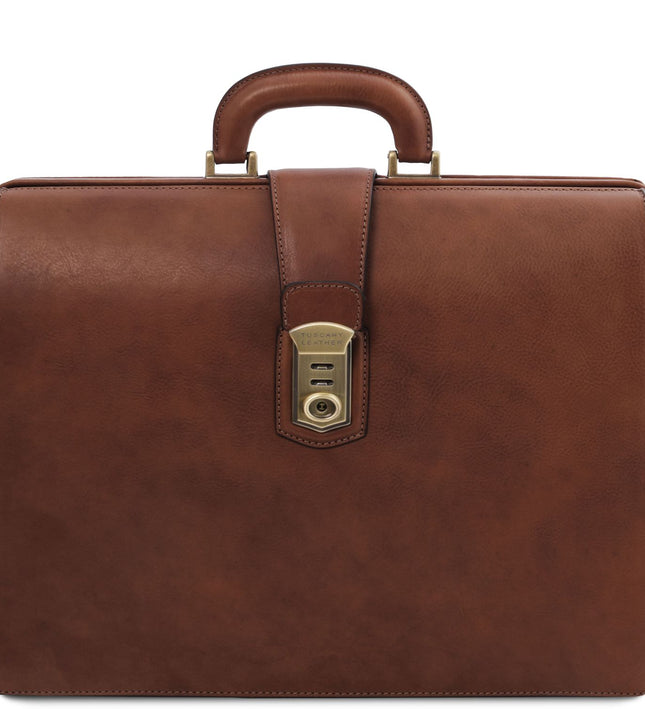 TL142352 – Canova - leren Doctor bag briefcase 3 compartments