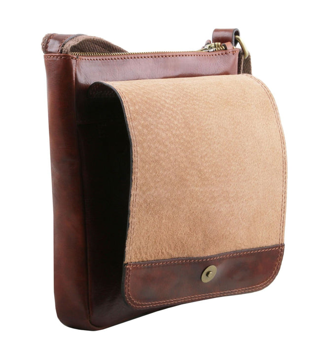 TL142464 - Tuscany Leather – John - Leren crossbody tas voor heren