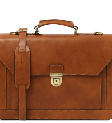 TL142448 – Cremona - leren briefcase 3 compartments