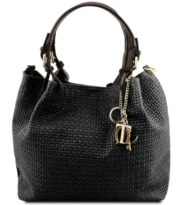 TL141573 – TL KeyLuck - Woven printed leren shopping bag