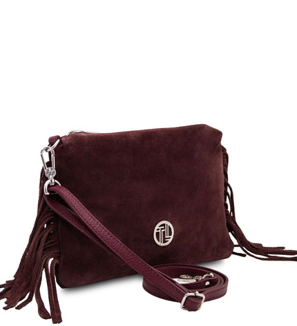TL142495 – Nomade - Suede leren fringe clutch