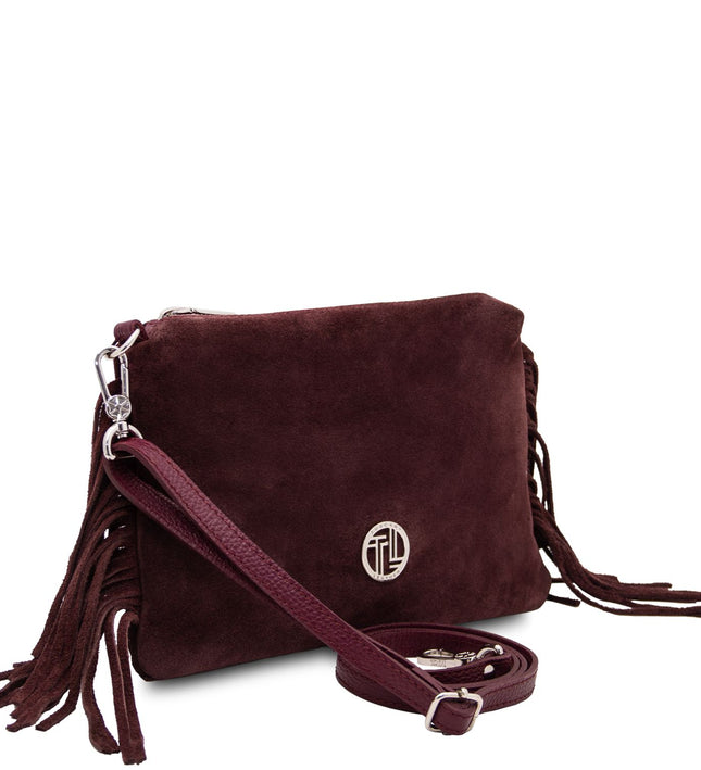 TL142495 – Nomade - Suede leren fringe clutch