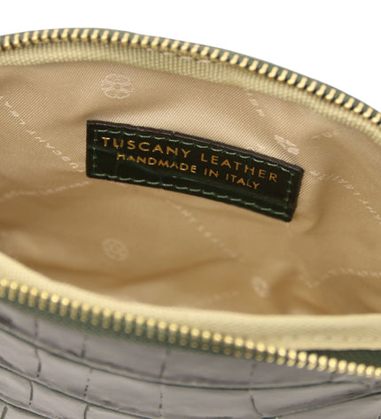 TL142514 – Vera - Croc print leren toiletry case