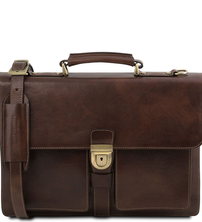 TL141825 – Assisi - leren briefcase 3 compartments