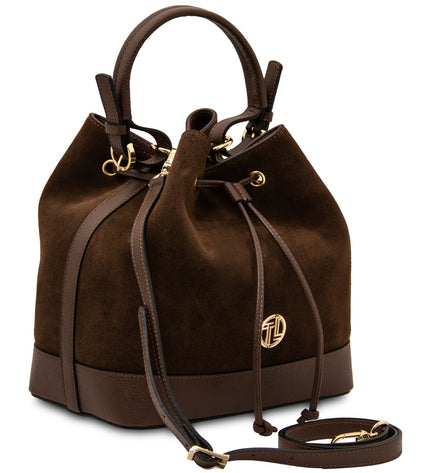 TL142476 – Minerva - leren bucket bag